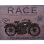 Motorsiklet Tablo Pano Dekoratif Vintage Ev Ofis Hediyelik