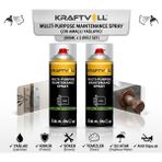 Motorx Çok Amaçlı Pas Sökücü Yağlayıcı Sprey 200 ml x 2 Adet - Wd-40 Karşılığı Kraftvoll Bakım Seti - . - Açık Ceviz
