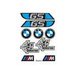 MOTOSEPETİM GS BMW TASARIMLI EKİPMAN KASK MOTORSİKLET STİCKER SETİ 02