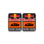 MOTOSEPETİM KTM RACE 3D KABARTMALI 2 Lİ DAMLA STİCKER 2