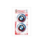 MOTOSEPETİM LOGO BMW 3D KABARTMALI DAMLA STİCKER 5cm 02