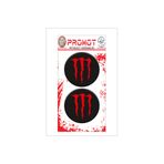 MOTOSEPETİM MONSTER 3D KABARTMALI DAMLA LOGO STİCKER 5cm 05