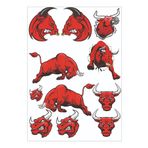 MOTOSEPETİM MOTOSİKLET BOĞA BULLS KASK GRENAJ STİCKER ETİKET BOĞA BULLS KARIŞIK MARKA SPONSOR KAPLAMA