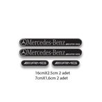 MOTOSEPETİM Otomobil MERCEDES 3D DAMLA 4'LÜ OTO STİCKER SET 1