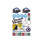 MOTOSEPETİM PIAGGIO VESPA TASARIMLI EKİPMAN KASK MOTORSİKLET STİCKER SETİ 01