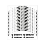 MOTOSEPETİM SUZUKI YAZILI JANT ŞERİDİ BEYAZ JANT KAPLAMA