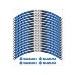 MOTOSEPETİM SUZUKI YAZILI JANT ŞERİDİ MAVİ JANT KAPLAMA