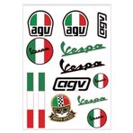 MOTOSEPETİM VESPA AGV STİCKER SET