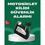 Motosik Scooter Bisik Tekerlek Disk Kilidi Alarmlı Güvenlik