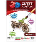 Motosiklet Ahşap Maket / Halk Kitabevi / 7858248862828