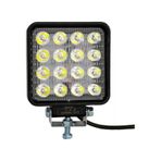 Motosıklet Atv 12V 80V Sıs Farı 16 Led Kare Tıp Beyaz Isık