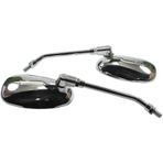 Motosiklet Ayna 1 Takım Nikel Oval 8 Mm