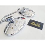 Motosiklet Ayna Kartallı Nikel - 10Mm Diş Ebatı Chopper
