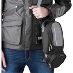 Motosiklet Depo Üstü Çanta Güçlü Mıknatıs 600D Kumaş Telefonluk Tang Bag Tur Çantası - Standart - Siyah