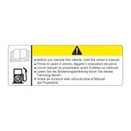 Motosiklet Depo Uyarı Sticker 12CM 2 Adet