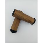 Motosiklet doğal deri elcik, gidon elcik,motosiklet deri aksesuar,Motorcycle Hand grip covers Natural Leather, leather accessories (altın)