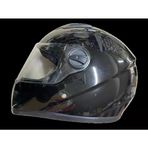 Motosiklet Duz Renk Eko Fullface Kask Siyah