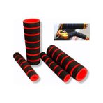 MOTOSİKLET ELCİK SÜNGERİ + MANET SÜNGERİ 4'Lü SET KIRMIZI