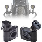 Motosiklet Gidon Koruma Demiri Sis Farı Montaj Ayağı 2 Adet Alüminyum Braket 18-32MM AYARLANABILIR