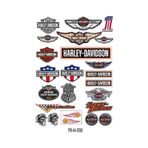 Motosiklet Harley Davıdson Tasarım A4 Çoklu Sticker Seti Diğer
