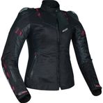 Motosiklet Kadın Montu Full Korumalı 4 Mevsim Deri ve Maxdura Kumaş Mont Black