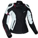 Motosiklet Kadın Montu Full Korumalı 4 Mevsim Deri ve Maxdura Kumaş Mont White - XL - Beyaz