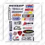Motosiklet Karma Sticker (Etiket) Seti