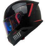 Motosiklet Kask Ece 22.R06 Güneş Vizörlü Full Face Motor Kaskı Stinger Siyah Yeni - 2XL - Renkli