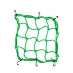 Motosiklet Kask Ve Bagaj Filesi Plastik Kancalı File 35X35 Cm Yeşil