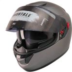 Motosiklet Kaskı Ce Sertifikalı Güneş Vizörlü Full Face Titanium Kask - Gri