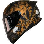 Motosiklet Kaskı Ece 22.R06 Sertifikalı Double Vizör Full Face Kask Anubis - Renkli