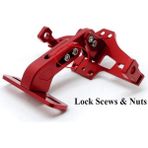 Motosiklet Katlanır Plakalık Full Cnc Sinyal Bağlantılı - Kırmızı