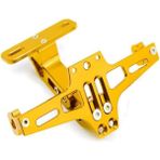 Motosiklet Katlanır Plakalık Full Cnc Sinyal Bağlantılı - Sarı