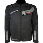 Motosiklet Montu Kısa 4 Mevsim Hörgüçlü Full Korumalı Maxdura Güçlendirilmiş Kumaş Motor Mont Siyah
