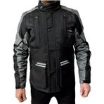 Motosiklet Montu Tourex 4 Mevsim CE Sertifikalı Long Touring Motorcu Mont Siyah-Gri