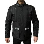 Motosiklet Montu Tourex 4 Mevsim CE Sertifikalı Long Touring Motorcu Mont Siyah