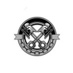 Motosiklet Motor Piston Sticker 15CM