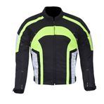 Motosiklet Motosiklet Ceket Erkekler için Su Geçirmez Tekstil Biker CE Zırhlı Cordura, HI-VIS, L