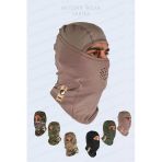 Motosiklet Outdoor Taktik Askeri Boyunluk Kask Termal Maske Balaklava Tan