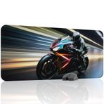 Motosiklet Oyuncu Gaming Mouse Pad Kauçuk Kaymaz Taban Mousepad (V2, 90x40 XXL)