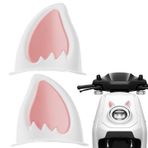 Motosiklet Şapka Kulakları,Motosiklet için Şapka Kulakları | 2X Motosiklet Kedi Kulakları Şapka Dekorasyonu | Peel & Stick Yavru Kedi Kulak Aksesuarı, Yapışkanlı Kayak Şapkası Kornaları, Kayak Şapkası