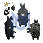 Motosiklet Scooter Gidon Bağlantılı Telefon Tutucu (Titreşim Modüllü) (M.O) (Mat Siyah)