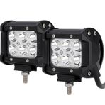 Motosiklet Sis Farı Çakarlı Beyaz 18w 6 Led 2adet
