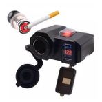 Motosiklet Usb Şarj Voltmetre Çakmaklık
