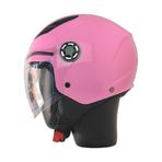 Motosiklet ve Bisiklet Yarım Camlı Çocuk Kaskı Ce Abs Material Motor Kaskı Pink