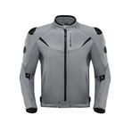 Motosiklet Yazlık Mont Tam Fileli Çelik Omuz Korumalı Mesh Motorcu Montu Grey