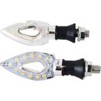Motosvn Mh-Cg-Apache-Sinyal Ledli Delikli Nikel (Sarı Işık) 2 Li Takım