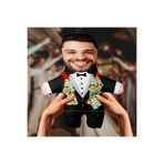 Motto Gift Evlilik Yıldönümü Hediyesi Esprili Kişiye Özel Fotoğraflı Damat Bey Peluş Oyuncak - 25cm - 531058