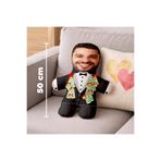 Motto Gift Evlilik Yıldönümü Hediyesi Esprili Kişiye Özel Fotoğraflı Damat Bey Peluş Oyuncak - 50cm