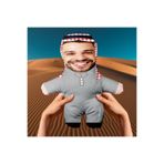 Motto Gift Kişiye Özel Fotoğraflı Arap Şeyhi Peluş Oyuncak - 25cm - Esprili Komik Hediye 531004